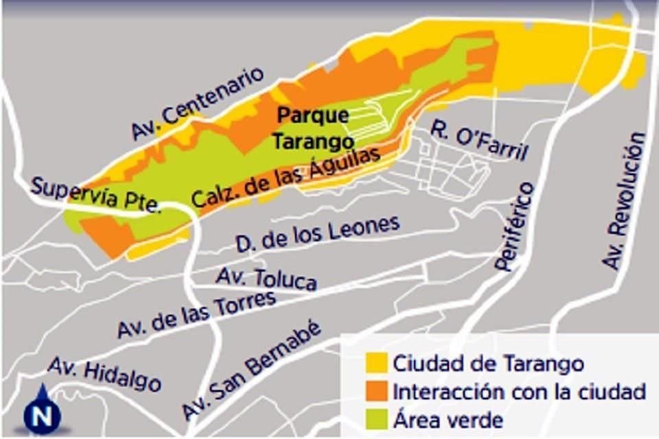 En 2010, el Gobierno capitalino dise un plan de manejo para la Barranca de Tarango, que contaba con 267.19 hectreas de valor ambiental.