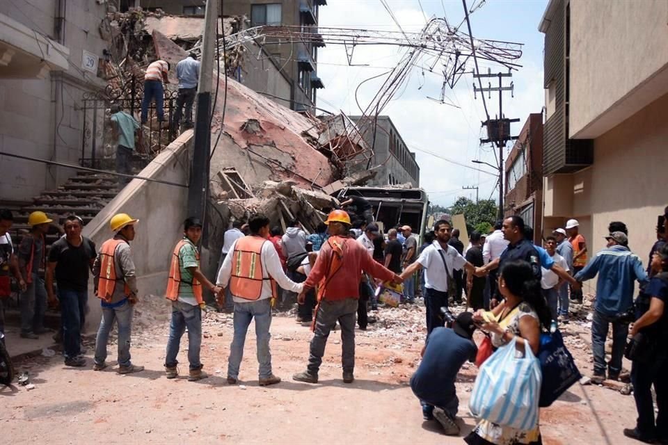 Un edificio se colaps en Cuernavaca, Morelos.