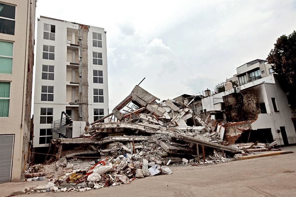Septiembre, 2017. El edificio colapsó tras el sismo.