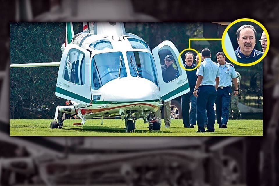 El priista Emilio Gamboa interrumpió una práctica de tiro con arco en el Campo Marte, donde abordó un helicóptero de Fuerza Aérea Mexicana.
