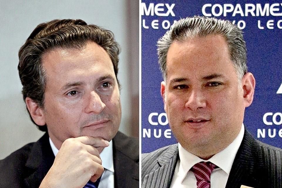 Emilio Lozoya, ex director de Pemex (izq.), presionó al fiscal Santiago Nieto (der.)