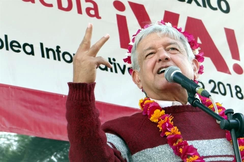 López Obrador estuvo de gira en Pahuatlán, Puebla.