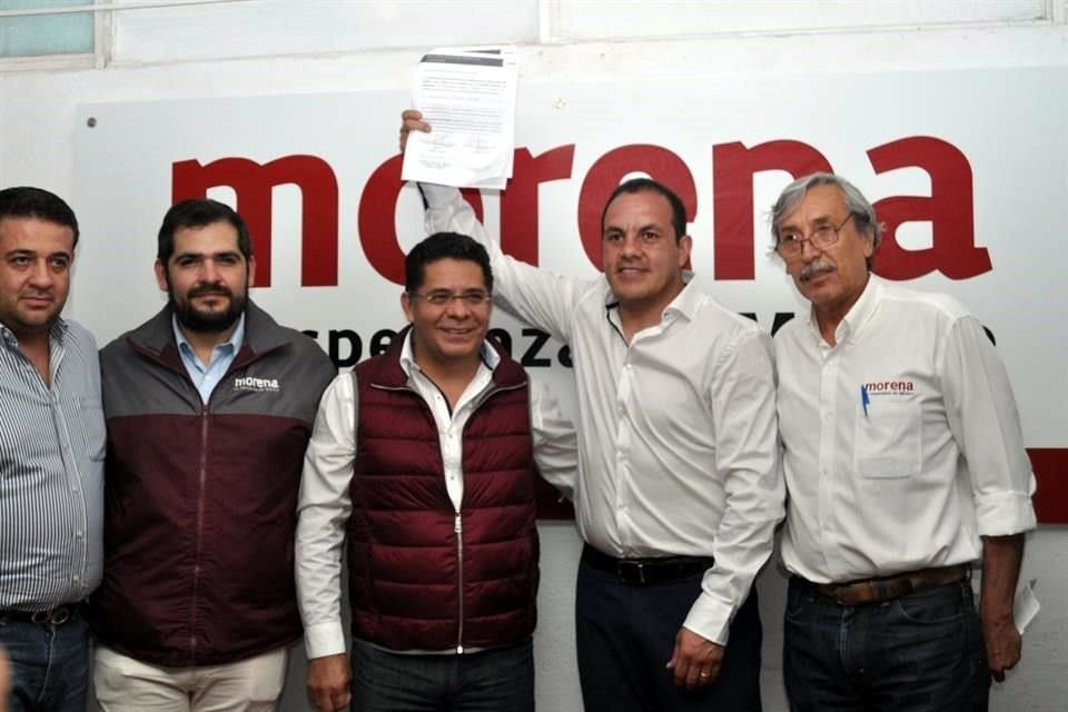 El Alcalde de Cuernavaca se registr como precandidato al Gobierno de Morelos en la sede estatal de Morena.