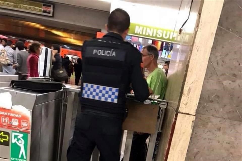 El agresor fue detenido en el Metro Zapata