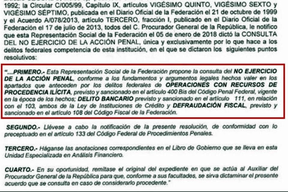El activista Jaime García Chávez recibió la notificación de que Duarte libró cargos de lavado de dinero, fraude y delito bancario.