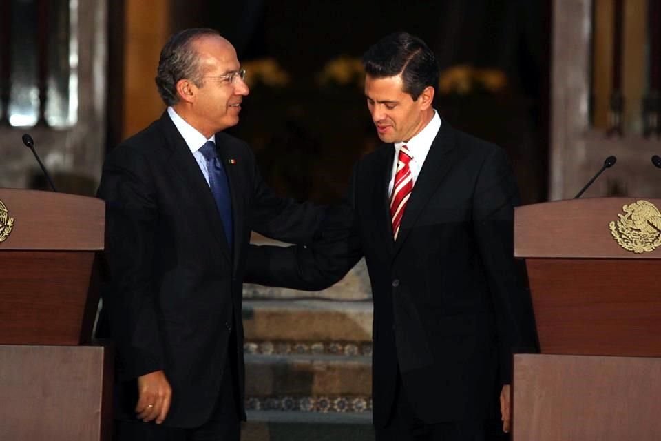 Felipe Caldern y Enrique Pea Nieto.