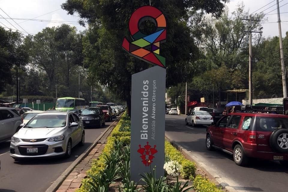 El letrero de identidad fue instalado en Miguel ngel de Quevedo, casi esquina con Avenida Universidad.