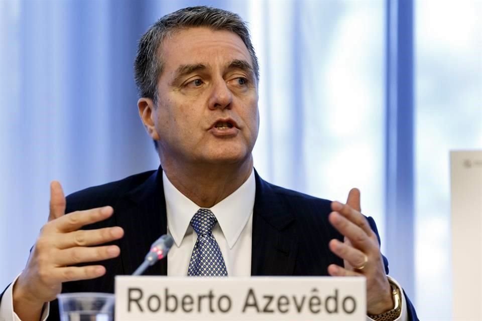 Roberto Azevedo, director  general de la Organización Mundial del Comercio, dijo que el panorama sombrío para el comercio es desalentador, pero no inesperado.