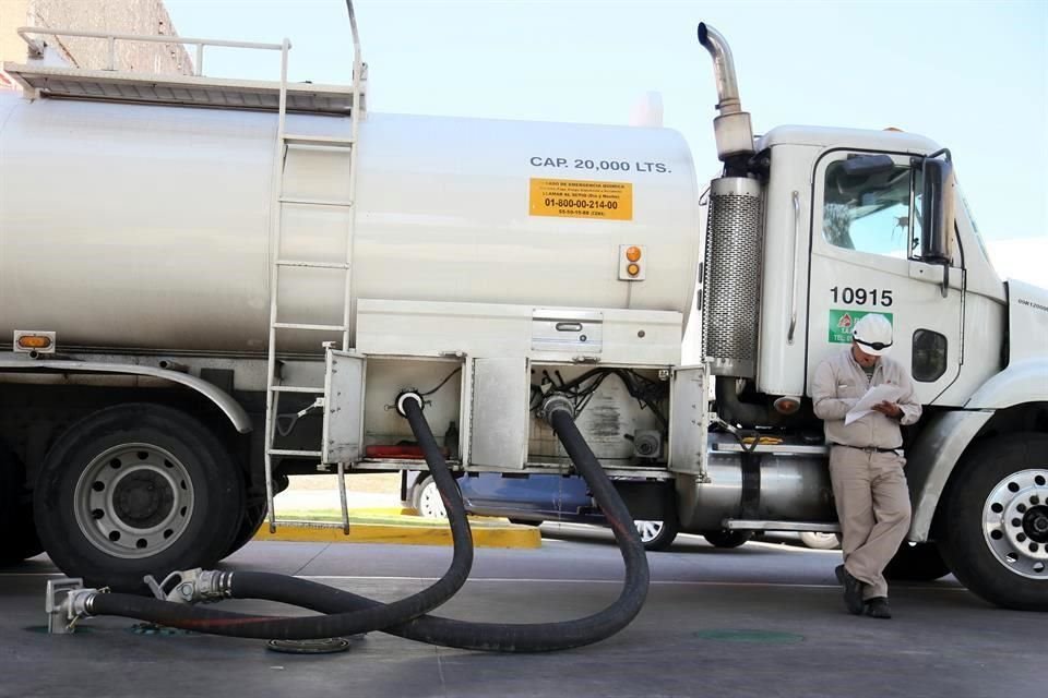 La produccin gasolinas de Mxico fue de 201.22 mil barriles diarios en promedio.