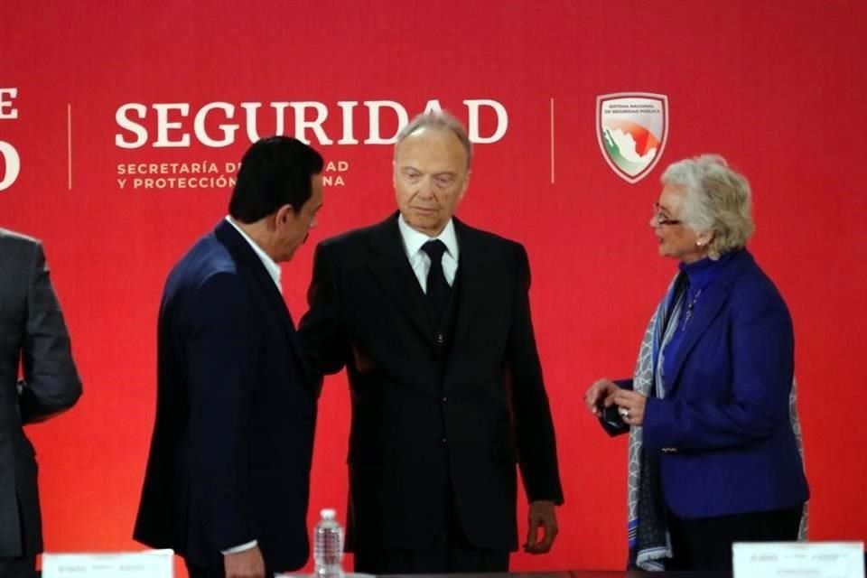 Olga Sánchez Cordero, titular de Segob, participó en la sesión del Consejo Nacional de Seguridad Pública.