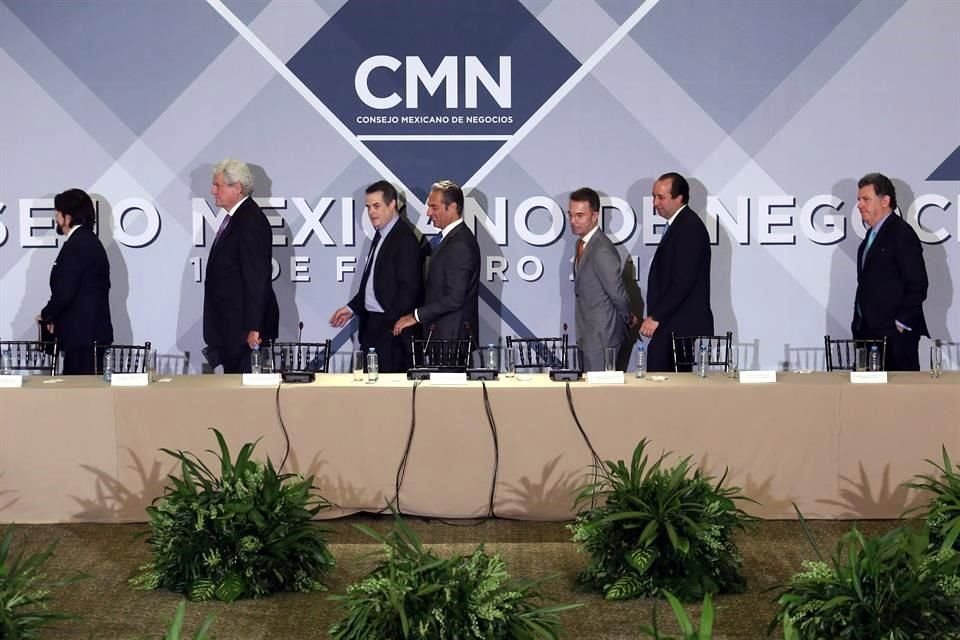 Sesión del Consejo Mexicano de Negocios, donde asistió el Presidente López Obrador.