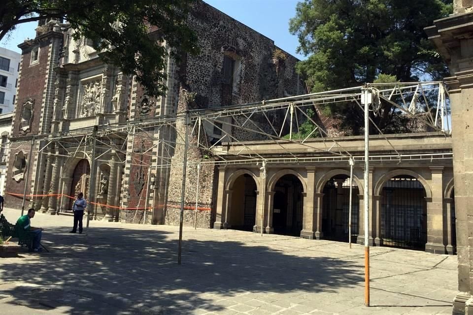 El Museo Panten de San Fernando, donde reposan los restos de Benito Jurez y de su esposa, se encuentra cerrado por daos del sismo de 2017.
