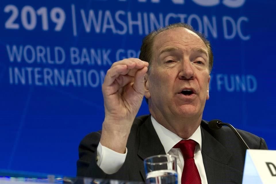 David Malpass, presidente del Banco Mundial, dijo que la desaceleración económica mundial era evidente.