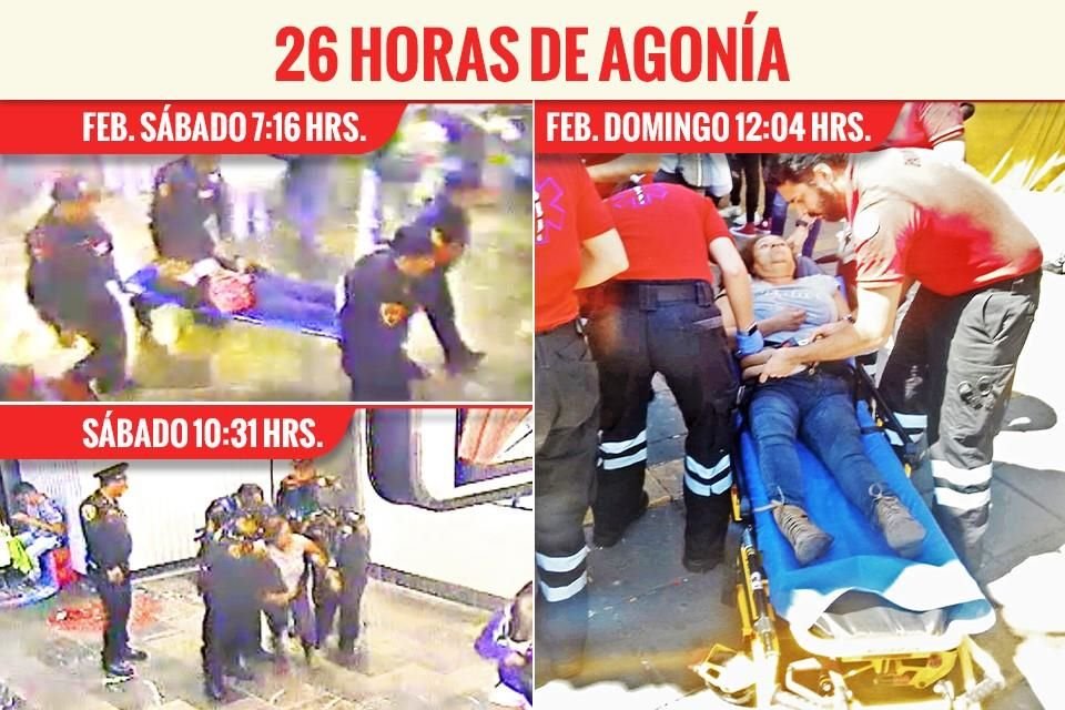 Una mujer de 56 aos se desmay en la estacin Tacubaya, fue sacada al intemperie, permaneci 26 horas sin ayuda y finalmente falleci.