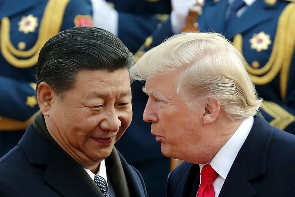 El Presidente Donald Trump, junto a su homólogo de China Xi Jinping.