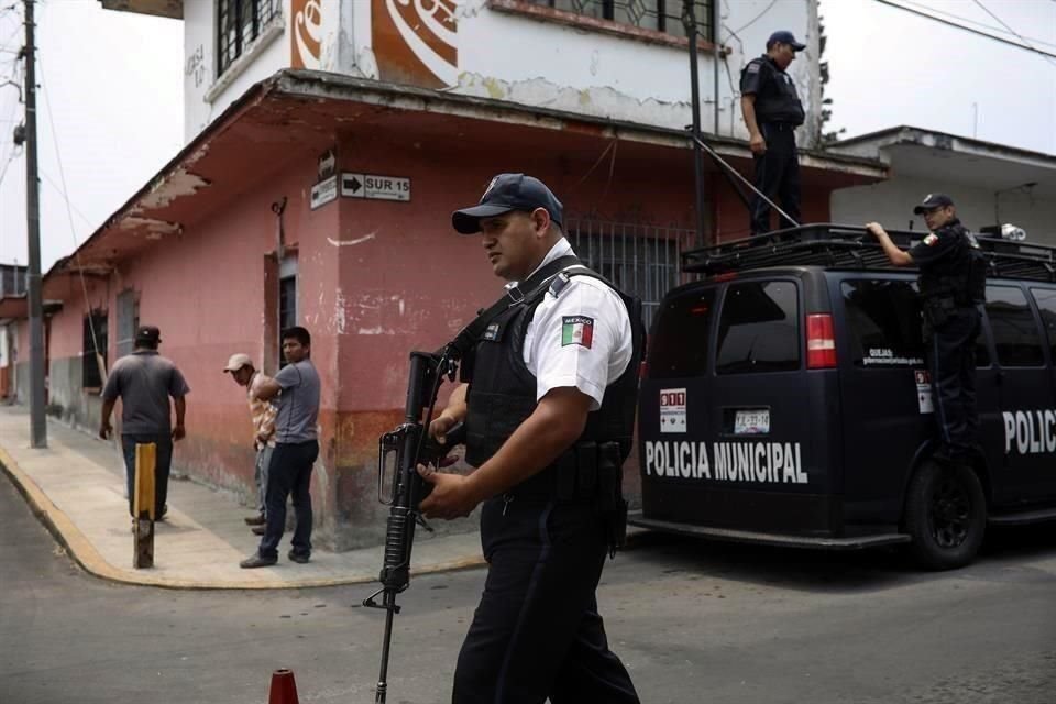 La entidad con mayor déficit de policías locales es el Estado de México, seguida de Veracruz y Guanajuato.