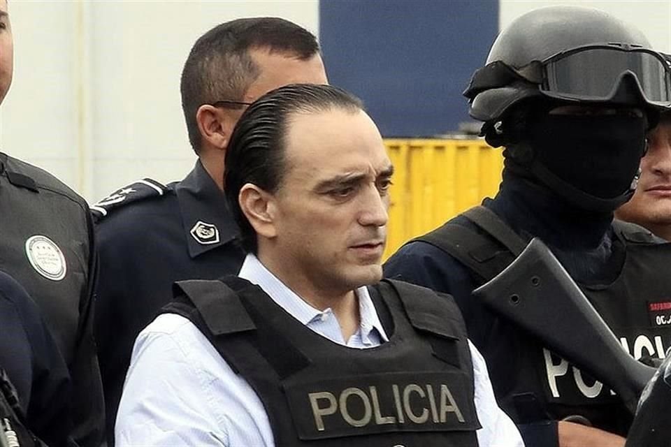 Roberto Borge durante un traslado en enero de 2018.