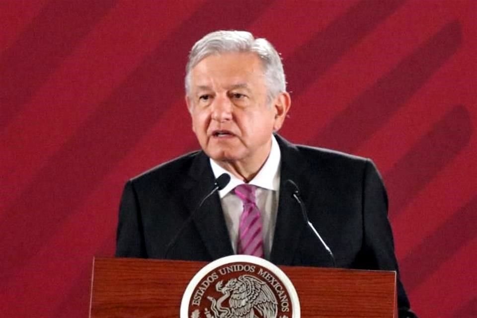 El Presidente en su conferencia matutina en Palacio.