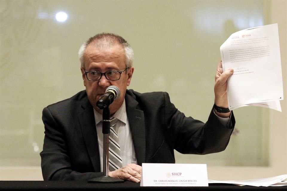 Las bancadas del PAN, PRI, MC y PRD suscribieron el exhorto pero que el titular de la SHCP, Carlos Urzúa, informara sobre los recortes.