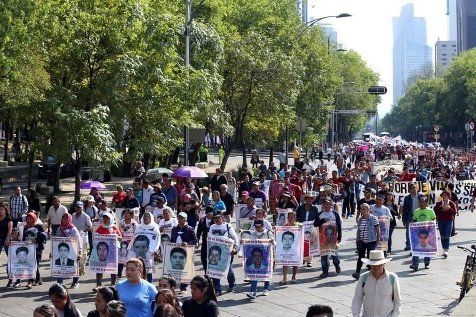 Alrededor de 500 personas se encuentran en la protesta, informó el área de monitoreo de la Secretaría de Seguridad Pública (SSP).
