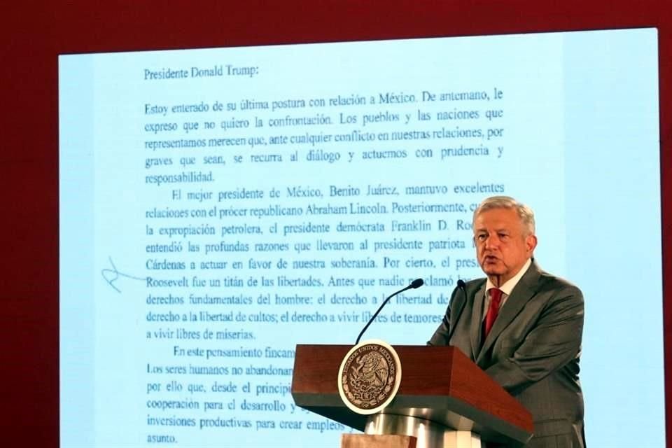 Obrador aseguró que los ciudadanos estadounidenses están a favor del libre comercio entre las naciones.