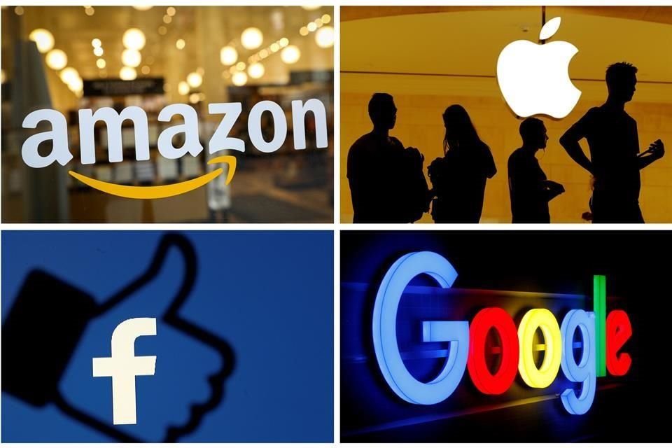 Amazon, Apple, Facebook y Google son acusadas por usar su poder para erradicar competencia.
