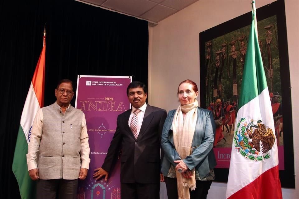 Hoy se dieron a conocer algunos aspectos de la Feria Internacional del Libro de Guadalajara, en una conferencia de prensa celebrada en la Embajada de la India, país invitado.