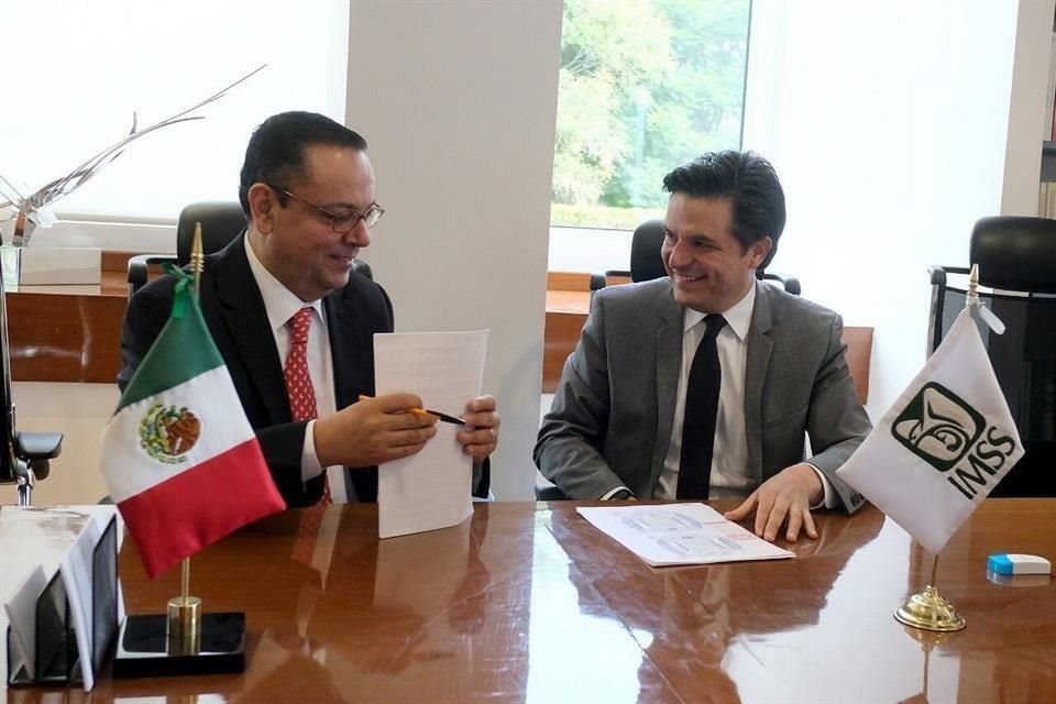 El Senador Germán Martínez se reunió este martes con Zoé Robledo, nuevo titular del IMSS.