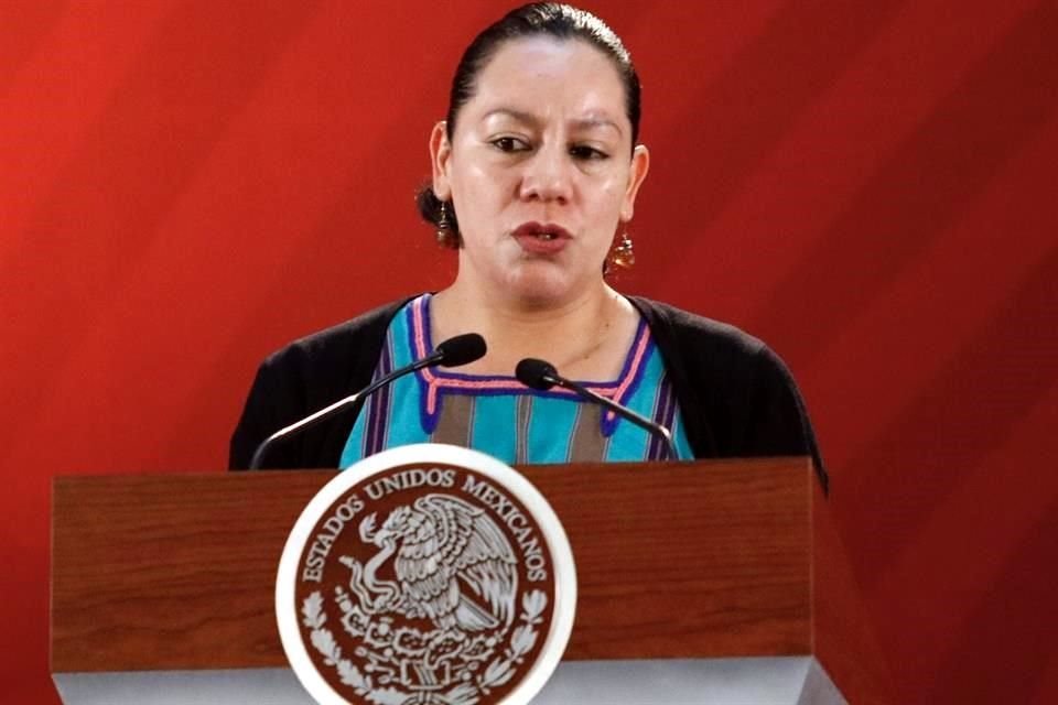 María Luisa Albores González, Secretaria de Bienestar.