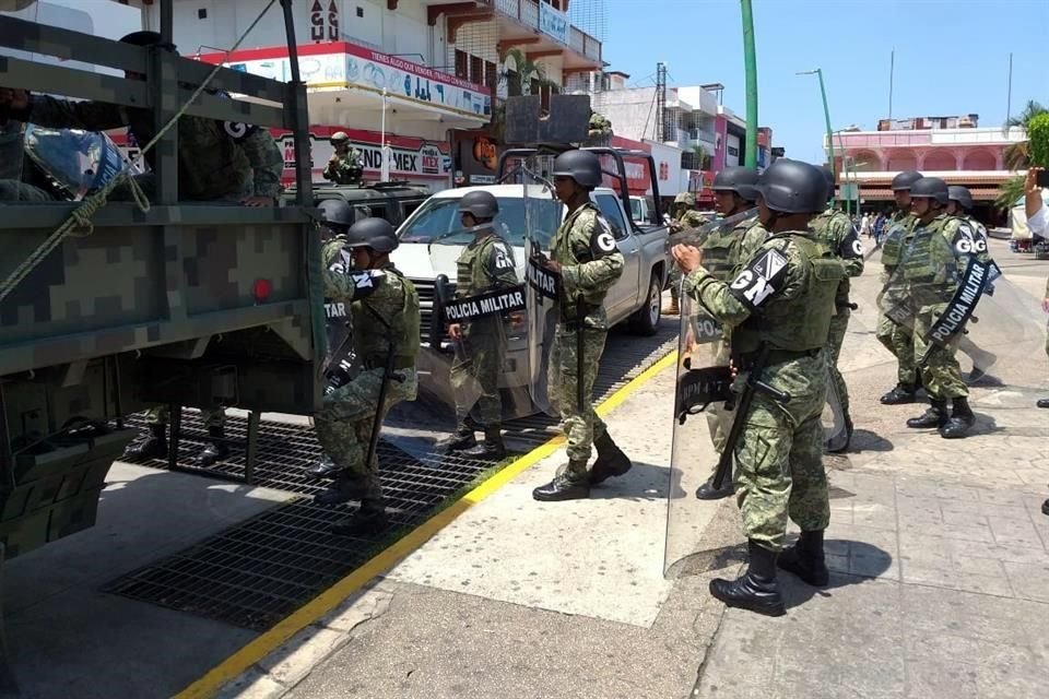 Elementos de la Guardia Nacional patrullaron en zonas de la frontera sur.
