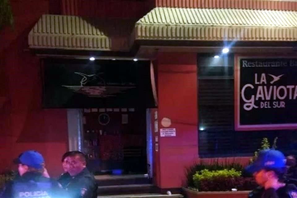 Esta madrugada dos hombres murieron tras una balacera en el bar La Gaviota, en la Alcaldía de Coyoacán.