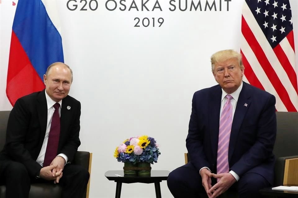 Trump, se reunió con su homólogo ruso, Vladimir Putin, y le pidió que no interfiera en elecciones de 2020 en EU, donde buscará reelección.