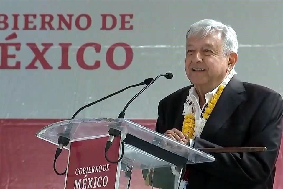 El Presidente Andrés Manuel López Obrador en gira por Oaxaca.