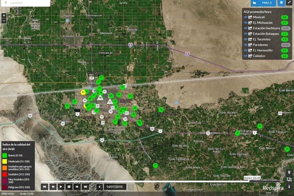 El proyecto Redspira cuenta con un portal geoestadístico.
