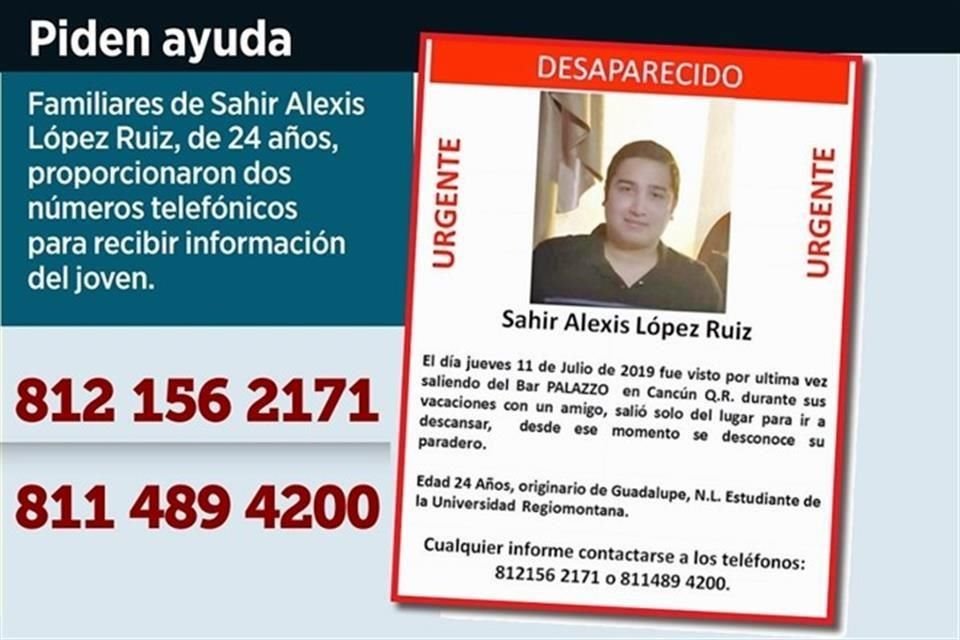 El joven es estudiante de la Universidad Regiomontana.