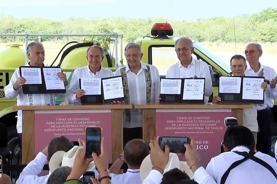 La propuesta contempla ampliar el aeropuerto local de Tamuín, modernizar carreteras y autopistas y un programa turístico.