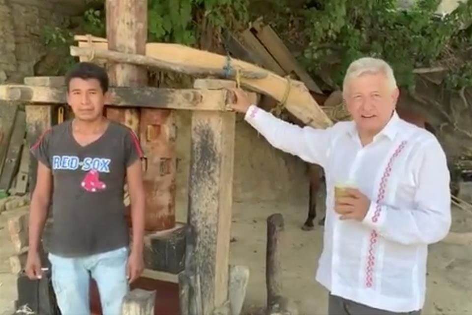 El Presidente López Obrador difundió el video en sus redes sociales.