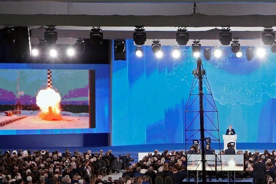 En 2018, el Presidente Valdimir Putin mostró un misil nuclear que, se presume, fue el involucrado en la prueba fallida.