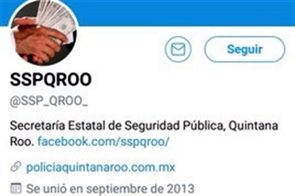 La Coordinación de Comunicación Social del Gobierno del Estado de Quintana Roo confirmó que la cuenta, actualmente suspendida, fue hackeada.