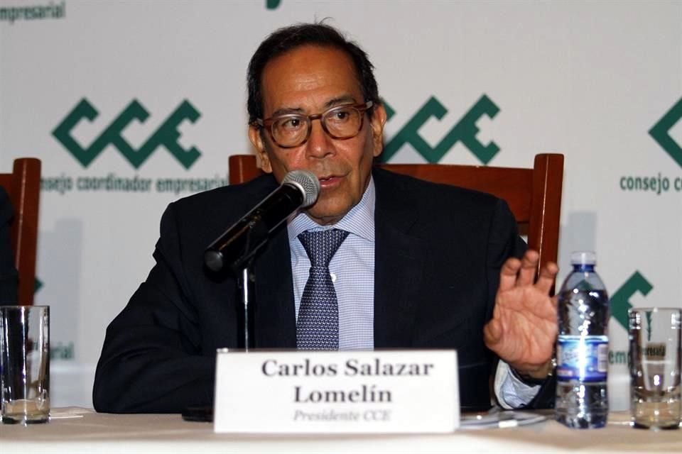 Carlos Salazar Lomelín, líder del Consejo Coordinador Empresarial.