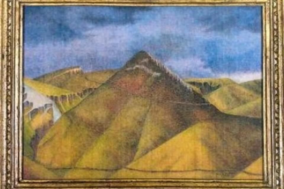 Luis García Guerrero, Cerro de La Bolita III, 1993, Óleo sobre tela, 40 *60 cm.