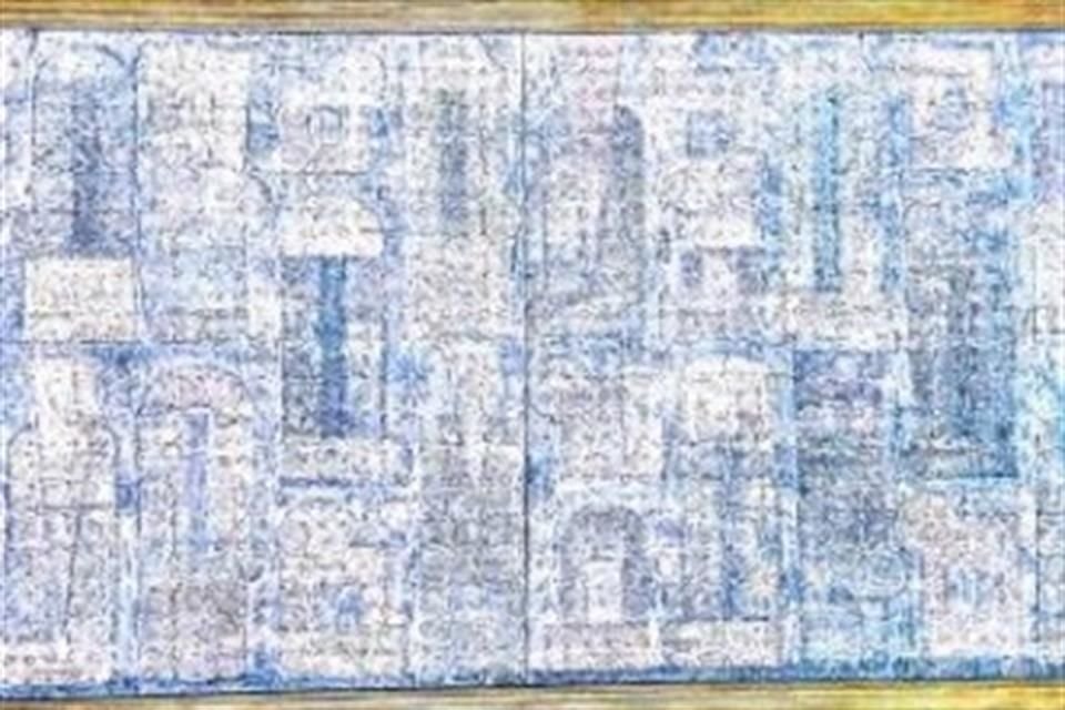 Vicente Rojo, Códice abierto VI, 1993, Díptico, mixta sobre tela, 160 * 320 cm.