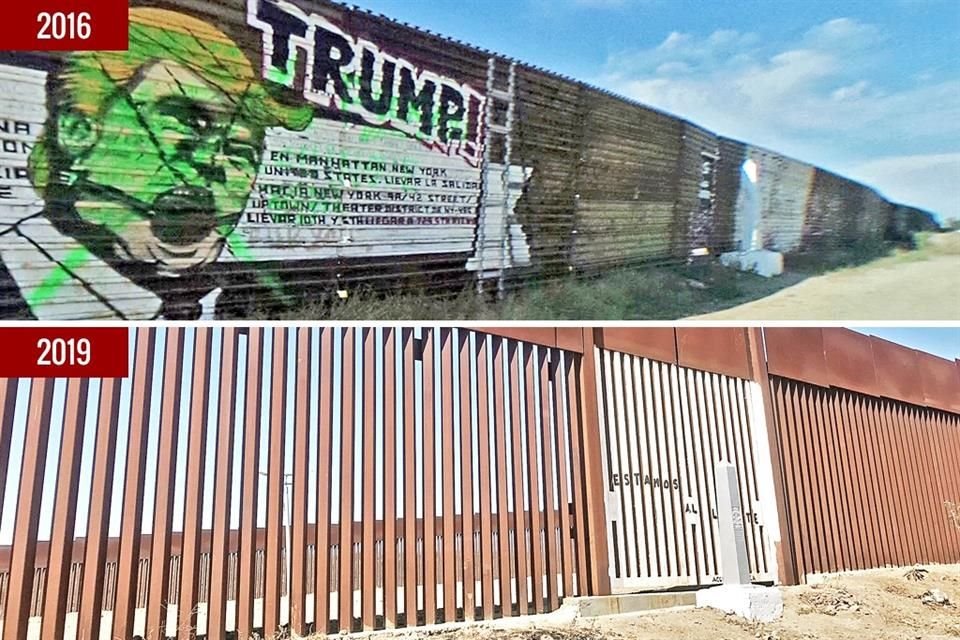 A lo largo de 22.5 kilómetros se extiende el muro que Trump busca capitalizar en su campaña.