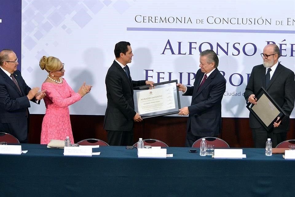 Pérez Daza y Borrego Estrada fueron designados por el Senado de la República el 9 de septiembre de 2014 para desempeñar el cargo por cinco años.