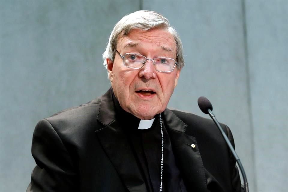El Cardenal George Pell, ex tesorero del Vaticano, presentó apelación ante Tribunal Superior de Australia contra su condena por pederastia.