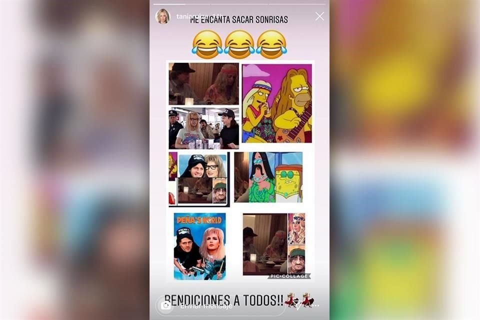La modelo compartió una historia en Instagram con memes que le causaron risa.