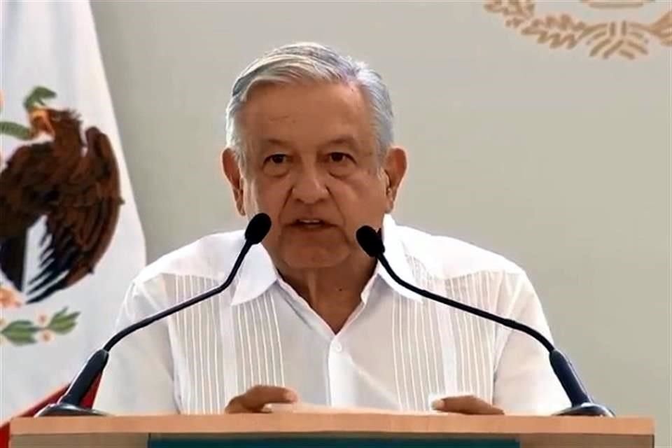 El Presidente López Obrador en Mamantel, Campeche.