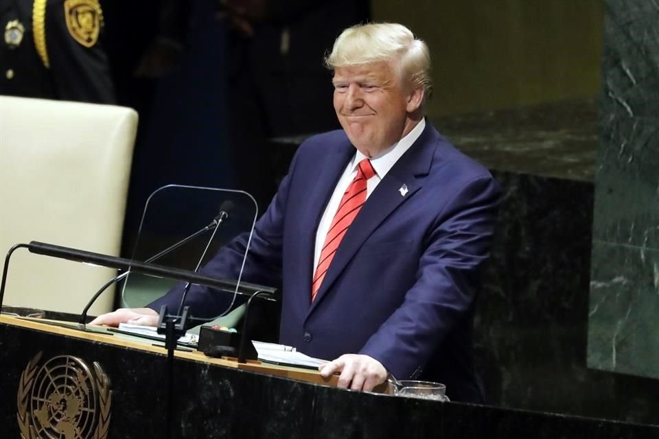 Trump habló frente a la Asamblea General de la ONU.
