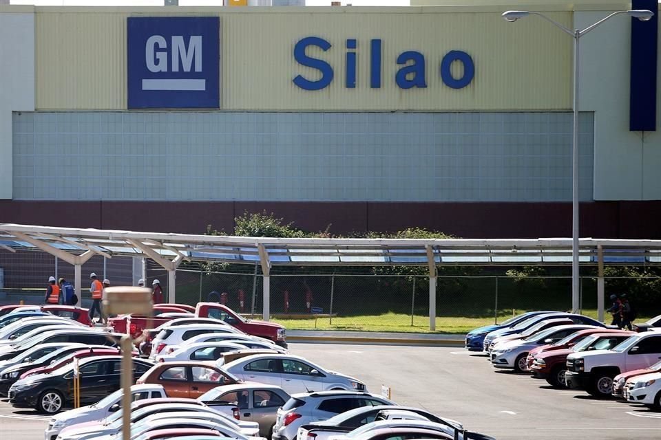 Vista de la planta de General Motors en Silao, Guanajuato.