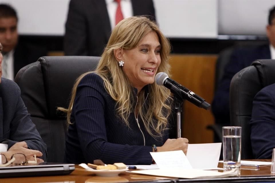 Maki Esther Ortz, Alcaldesa de Reynosa, Tamaulipas, en el Parlamento Abierto sobre el Anlisis del Paquete Econmico 2020, en San Lzaro.